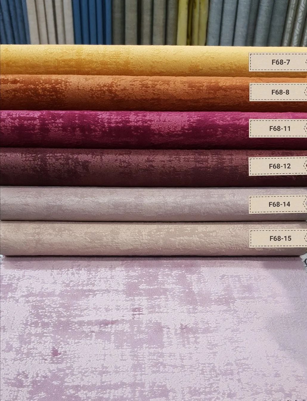 8 Foulola News:Velvet 68# Series, Dull(Matt) Face Sofa fabric factory