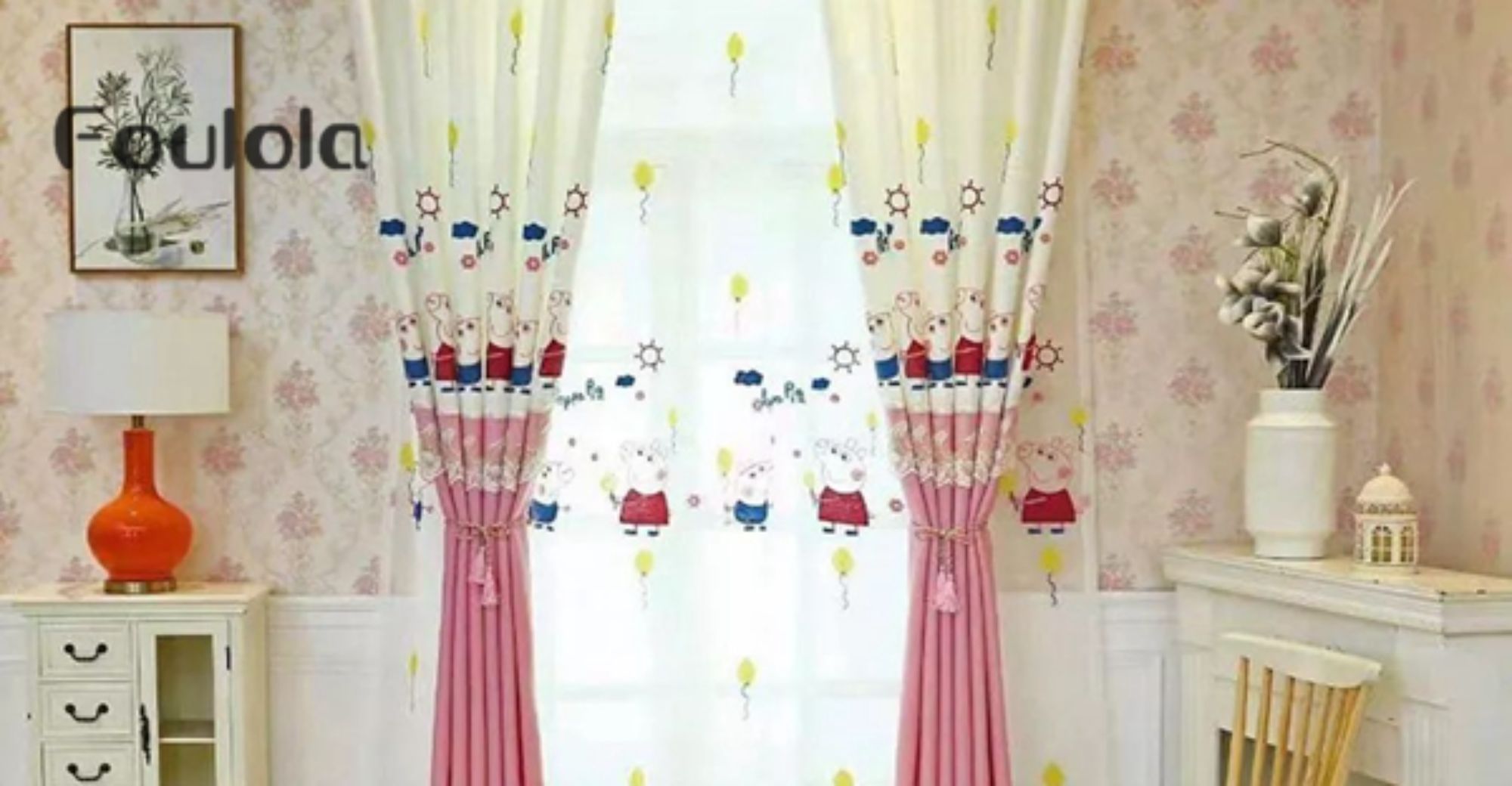 Foulola News：Combined Embroidery Kid's Room Curtain Series