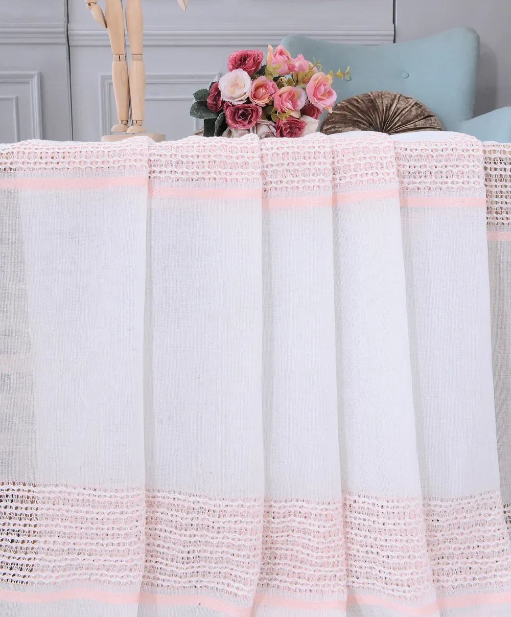 54 Foulola News: 2029# Series Jacquard Stripe Style Linen Sheer supplier