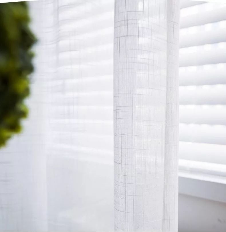 6 Foulola News: SZMS# Series, Cotton/ Polyester Sheer Curtain supplier