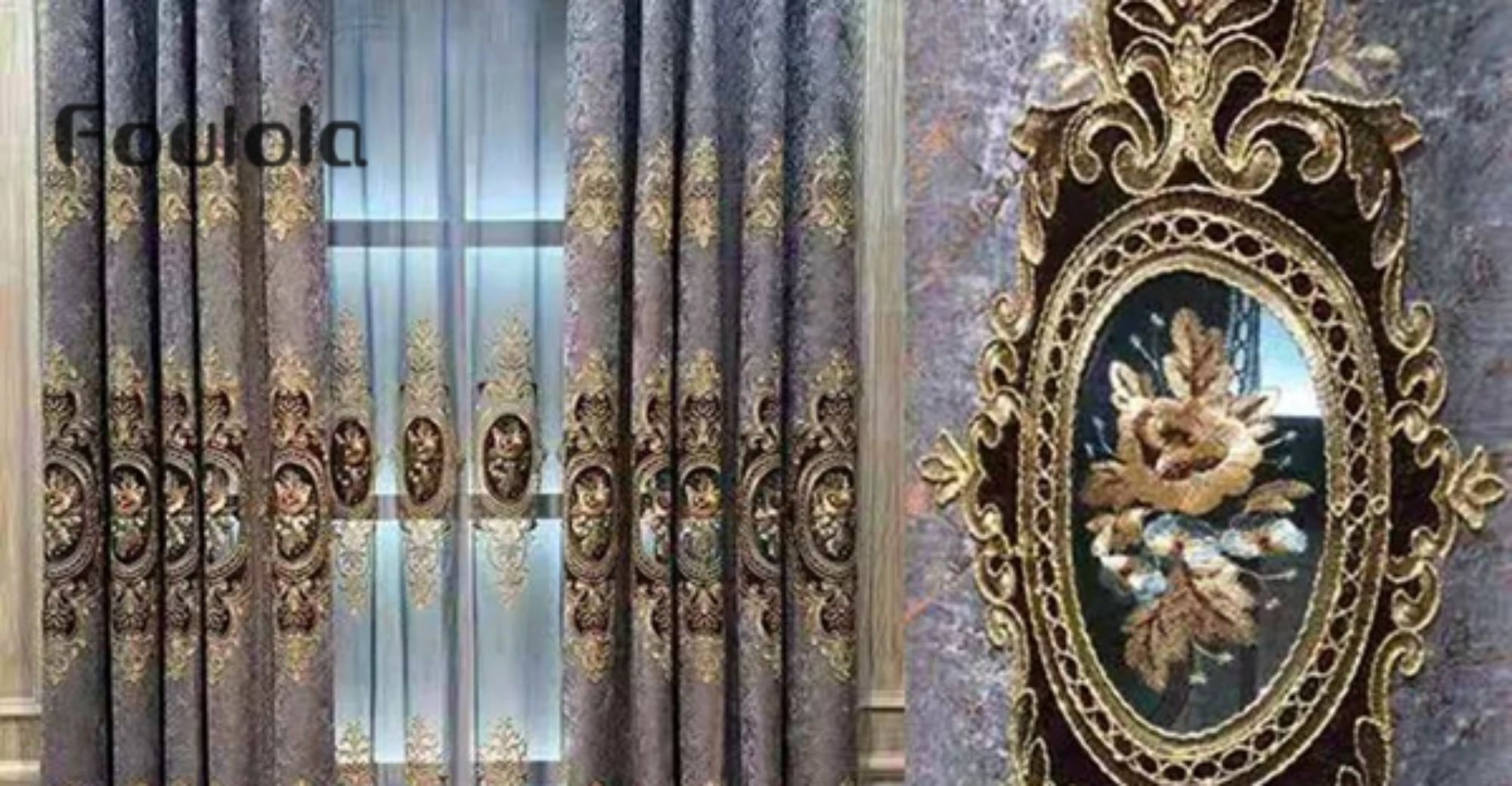 Foulola News:MGZL/BYXH/MJNH/HXJGX#High Grade Embroidery Curtain