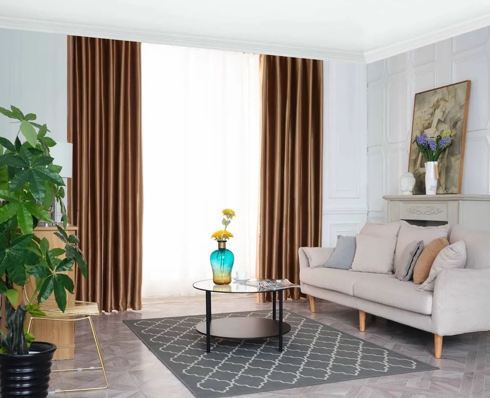 64 Foulola News: 2.8m DY/34# Series, Embossed Linen Style Blackout manufacture