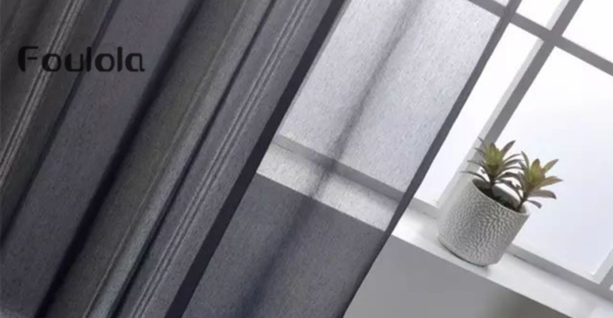Printed Linen Curtain Net