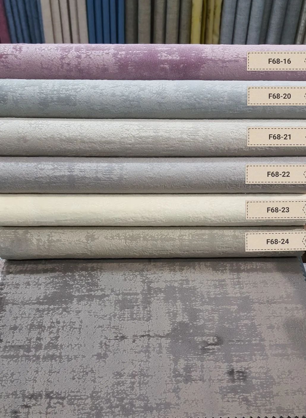 9 Foulola News:Velvet 68# Series, Dull(Matt) Face Sofa fabric factory