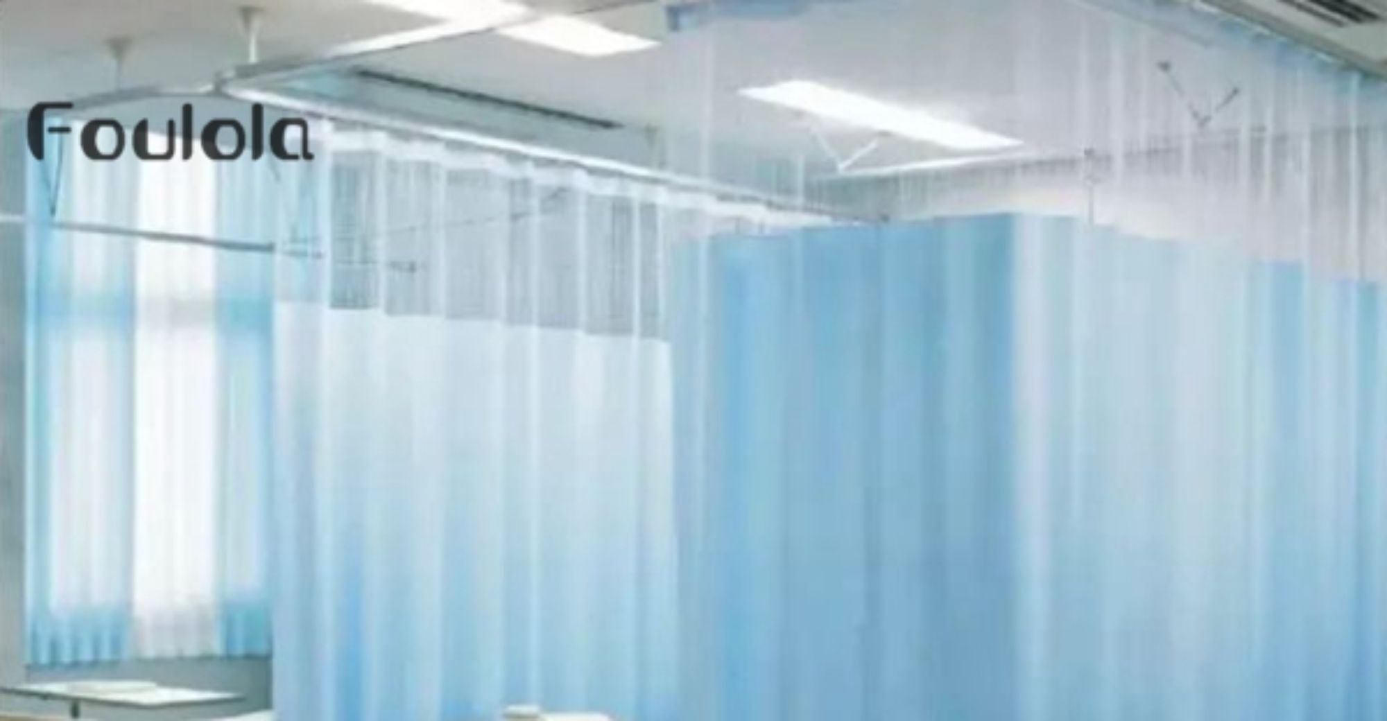 Hospital Curtain Quality 540g; 580g; 600g; 620g/m，Mesh 60-65CM.