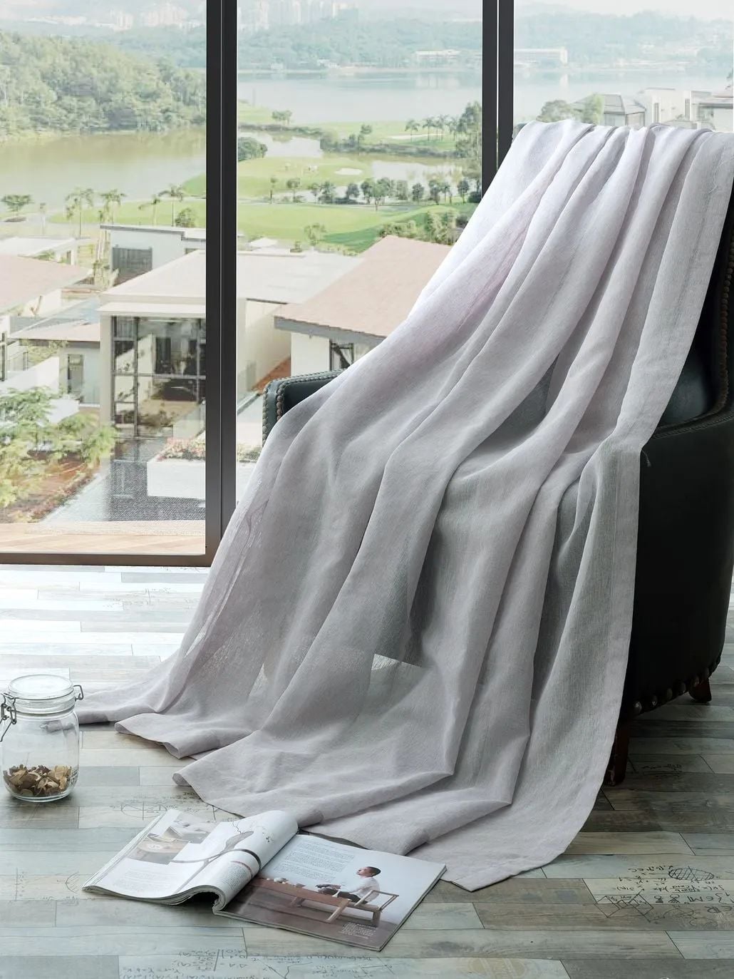 48 Foulola News: DLM Linen Sheer,6 colors, 3.0m Width supplier