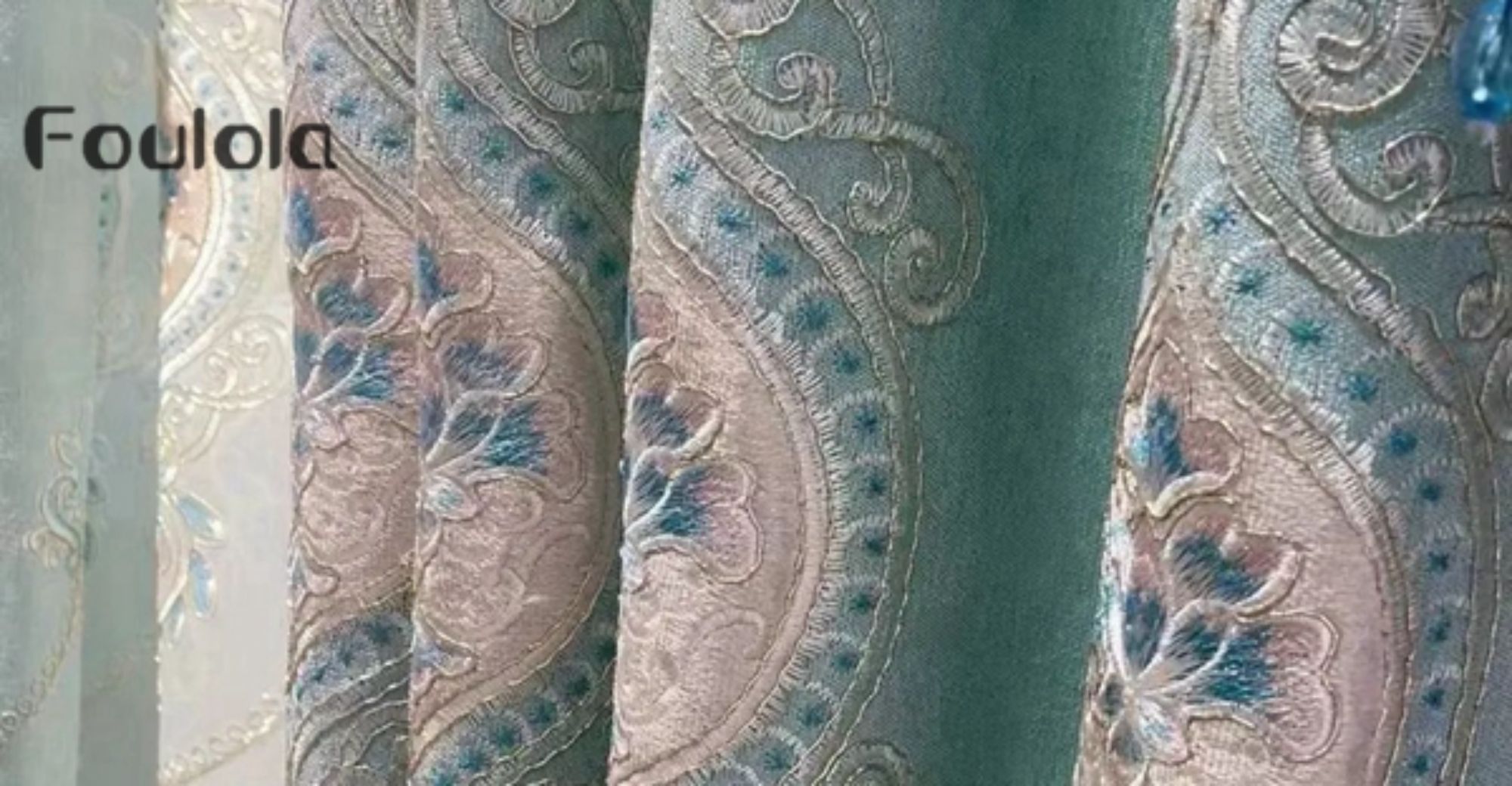 Foulola News：801-14/801-15/801-16# Luxury Embroidery Curtain Series