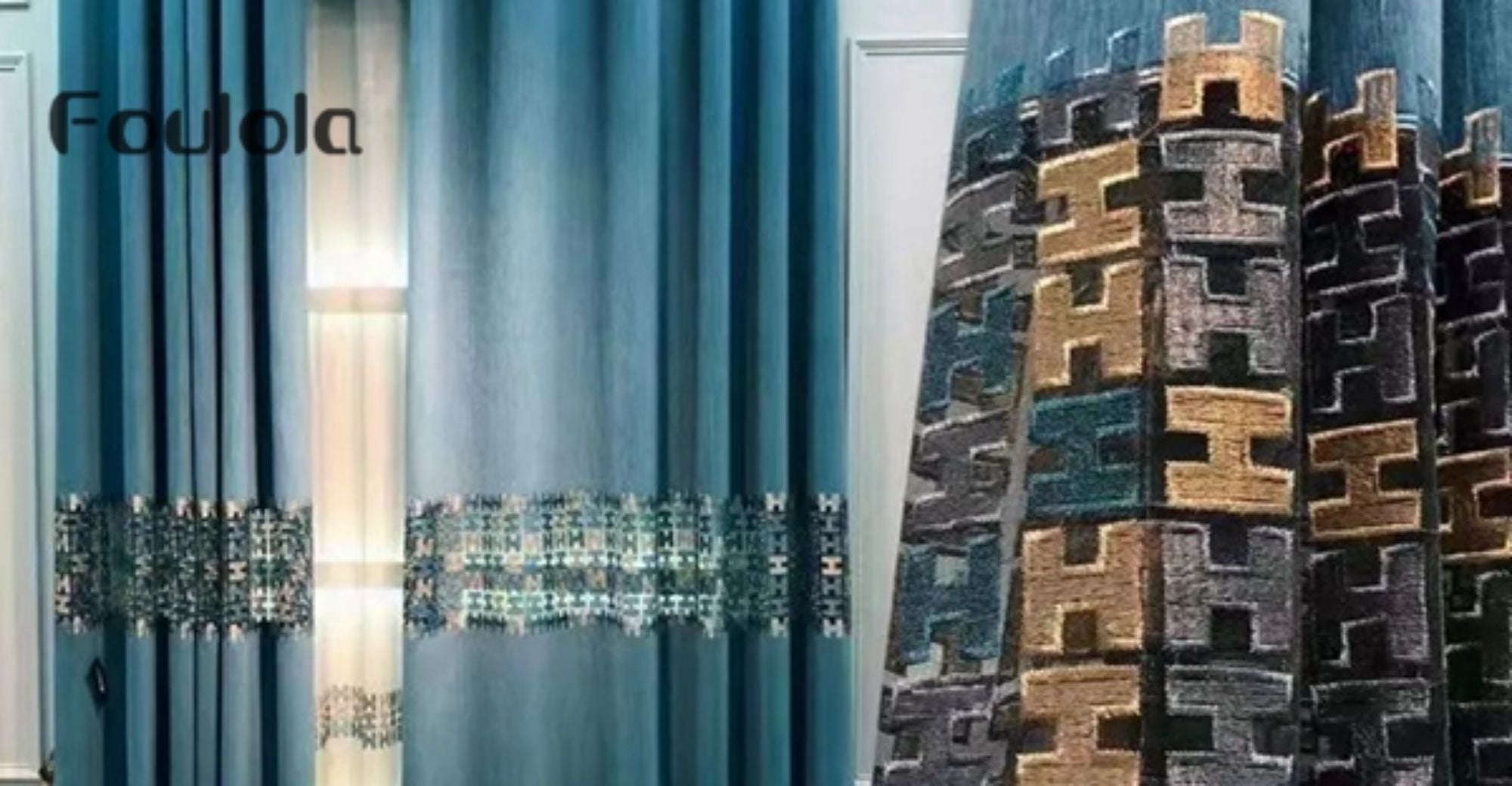 Foulola News: Luxury Embroidery Curtain BGSD/HGSS/OH/AMS# Series