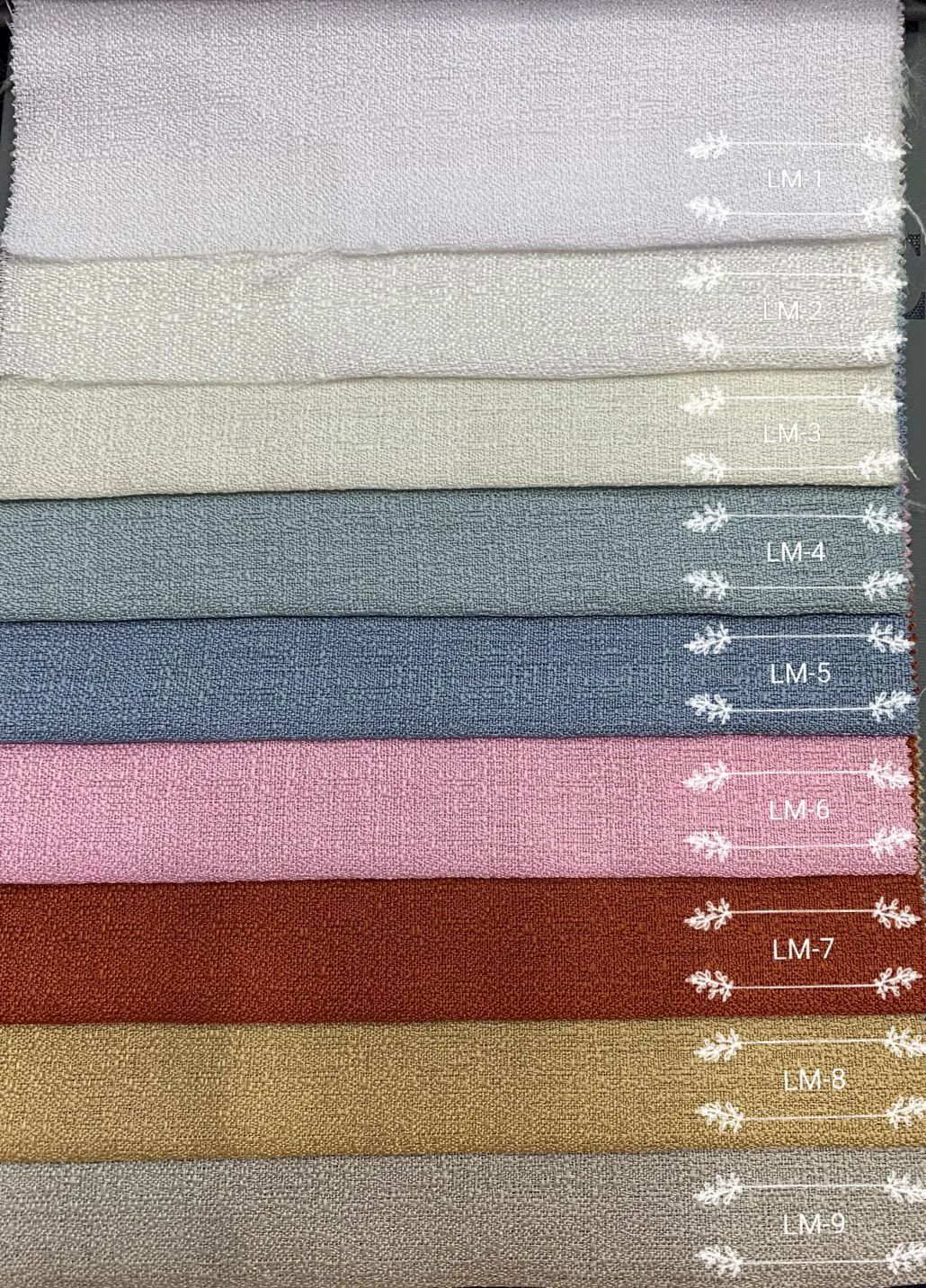 Foulola: LMS# Colorful Thick Linen，170gsm manufacture