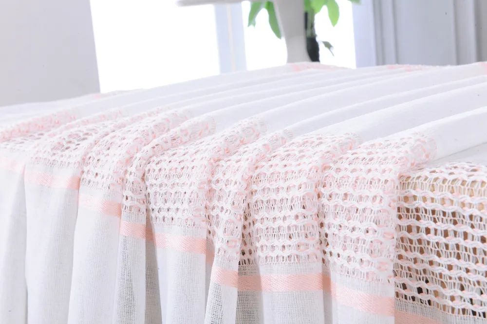 49 Foulola News: 2029# Series Jacquard Stripe Style Linen Sheer manufacture