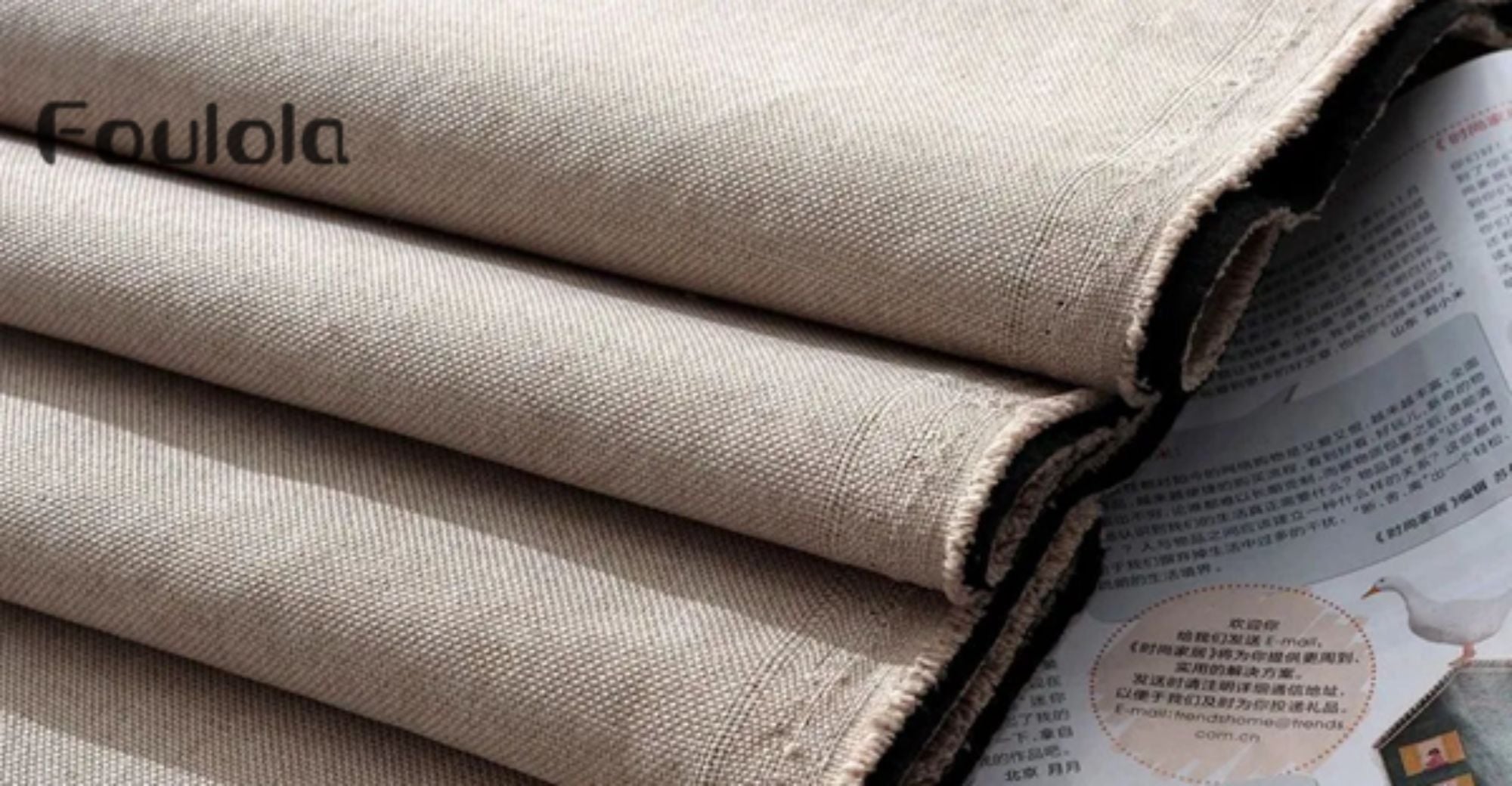 Foulola News:Plain Linen Sofa Fabric 05 Series