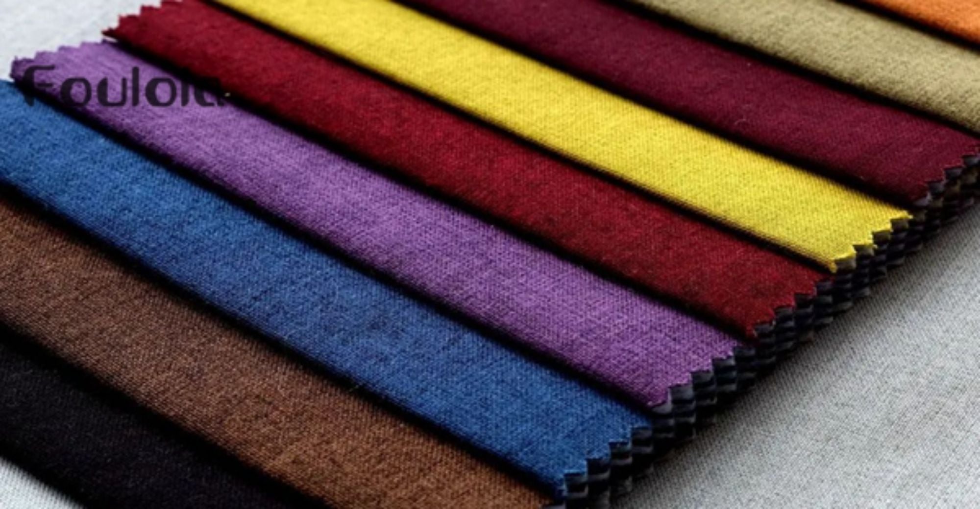 Foulola News：Plain Linen Cotton Sofa Fabric, Linen - 03