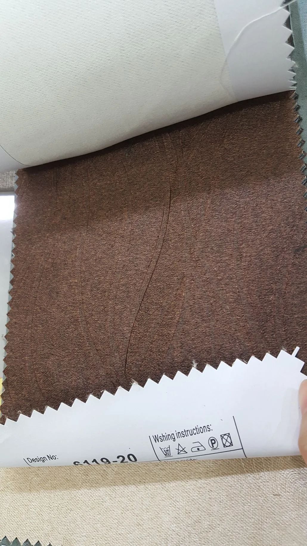 124 Foulola News: 2.8m DY/34# Series, Embossed Linen Style Blackout factory