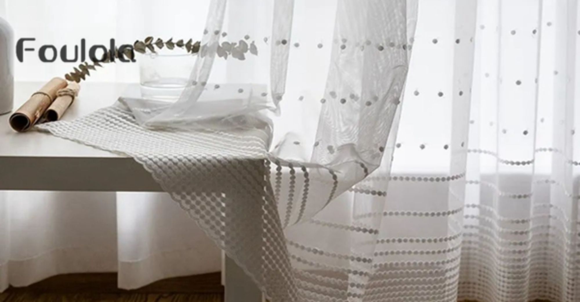 Foulola: DDS & Rose Sheer Curtain