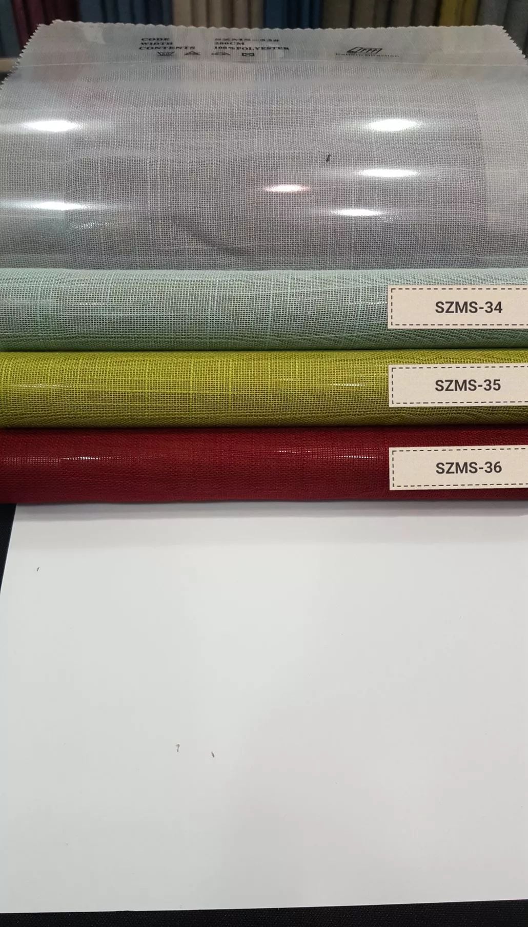 25 Foulola News: SZMS# Series, Cotton/ Polyester Sheer Curtain supplier