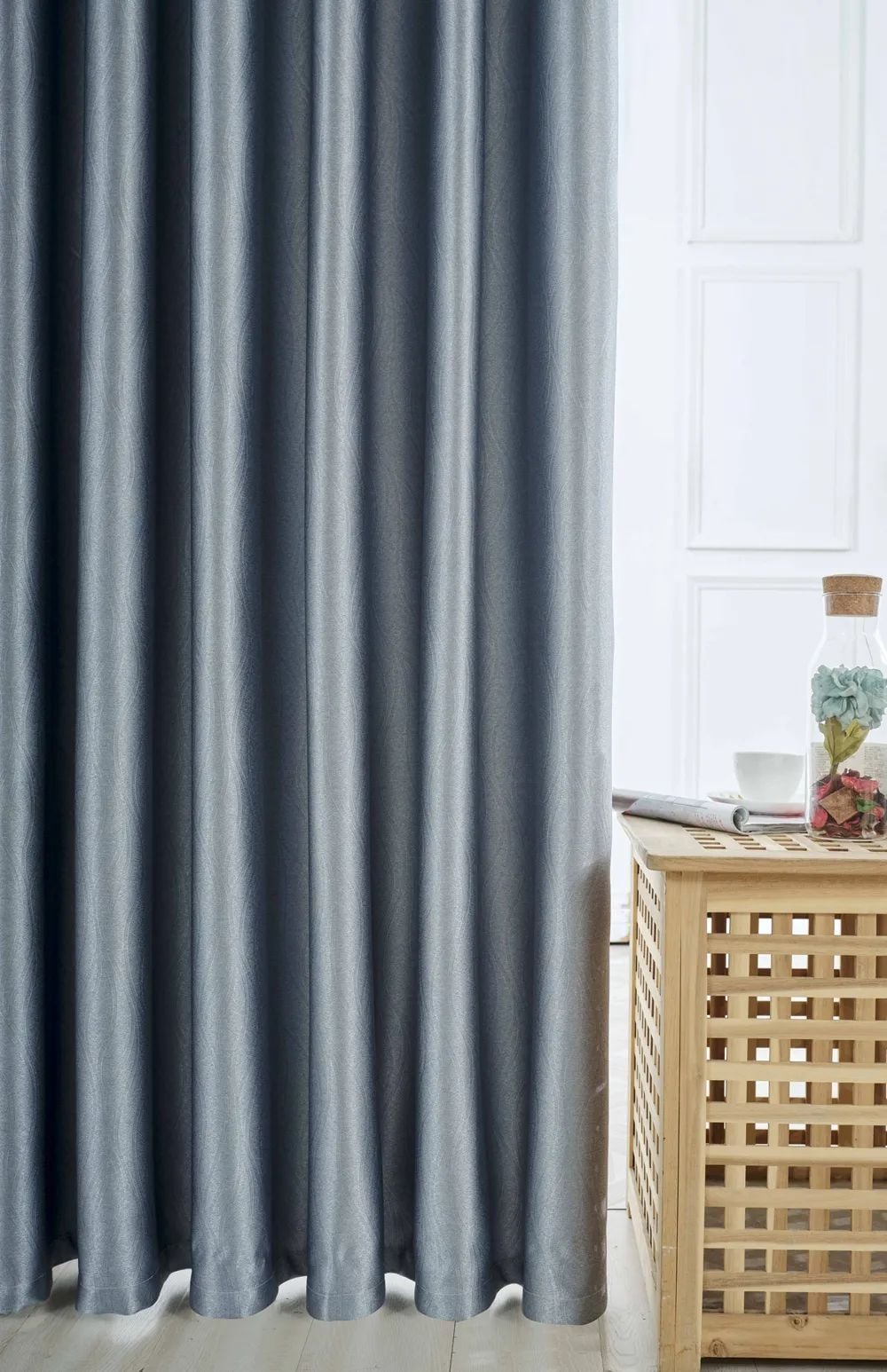 52 Foulola News: 2.8m DY/34# Series, Embossed Linen Style Blackout factory