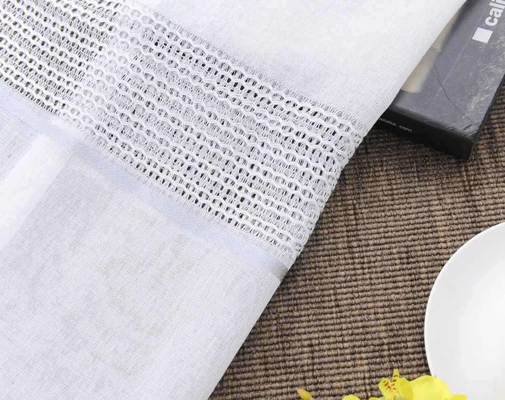 25 Foulola News: 2029# Series Jacquard Stripe Style Linen Sheer manufacture
