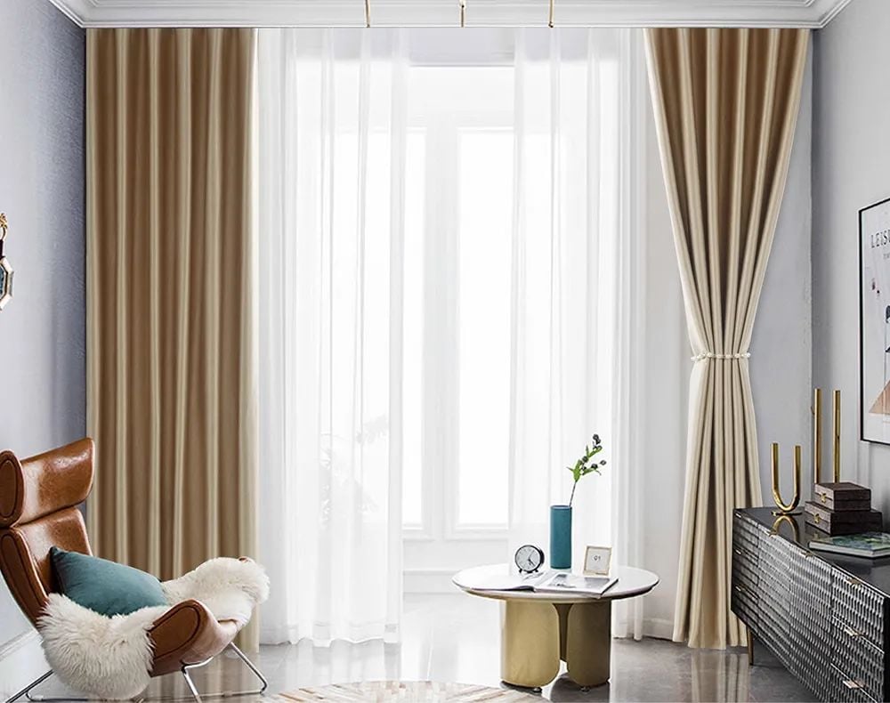44 Foulola News: 2.8m DY/34# Series, Embossed Linen Style Blackout manufacture