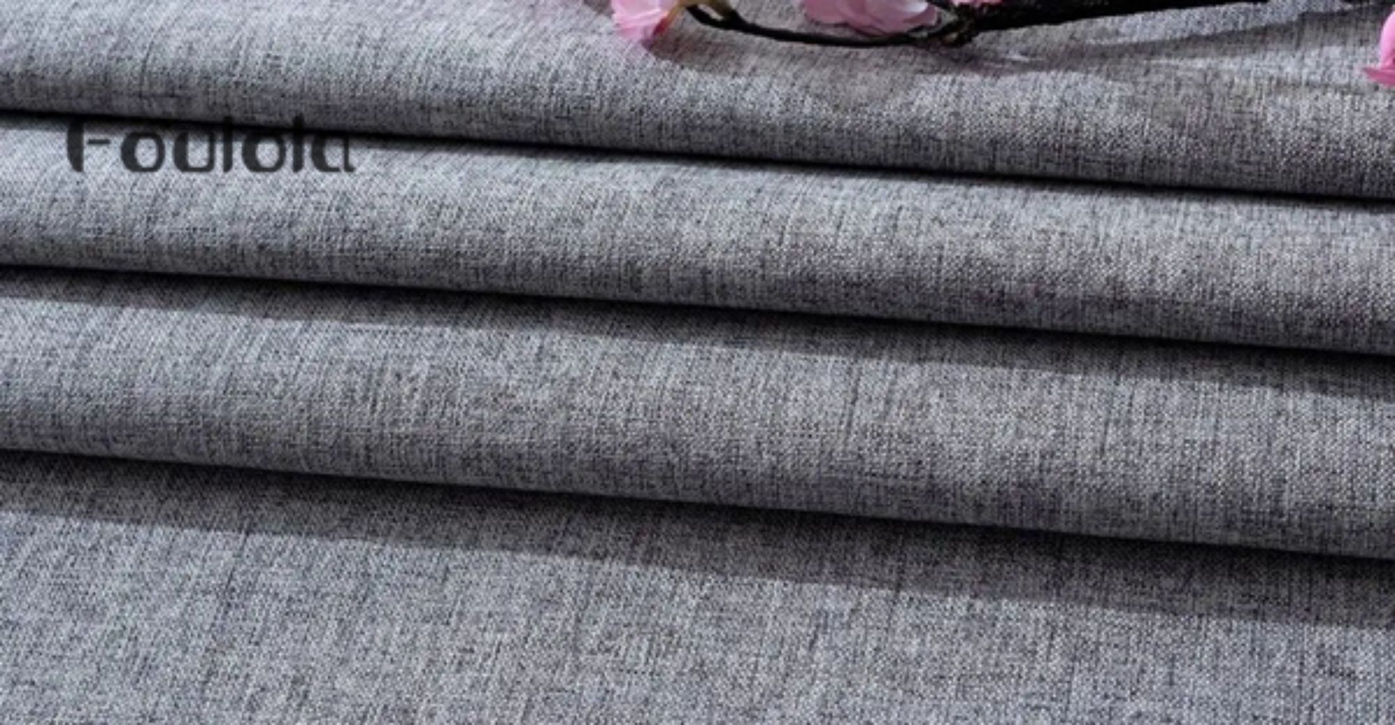 Foulola News:Plain Linen Cotton Sofa Fabric, Linen- 08