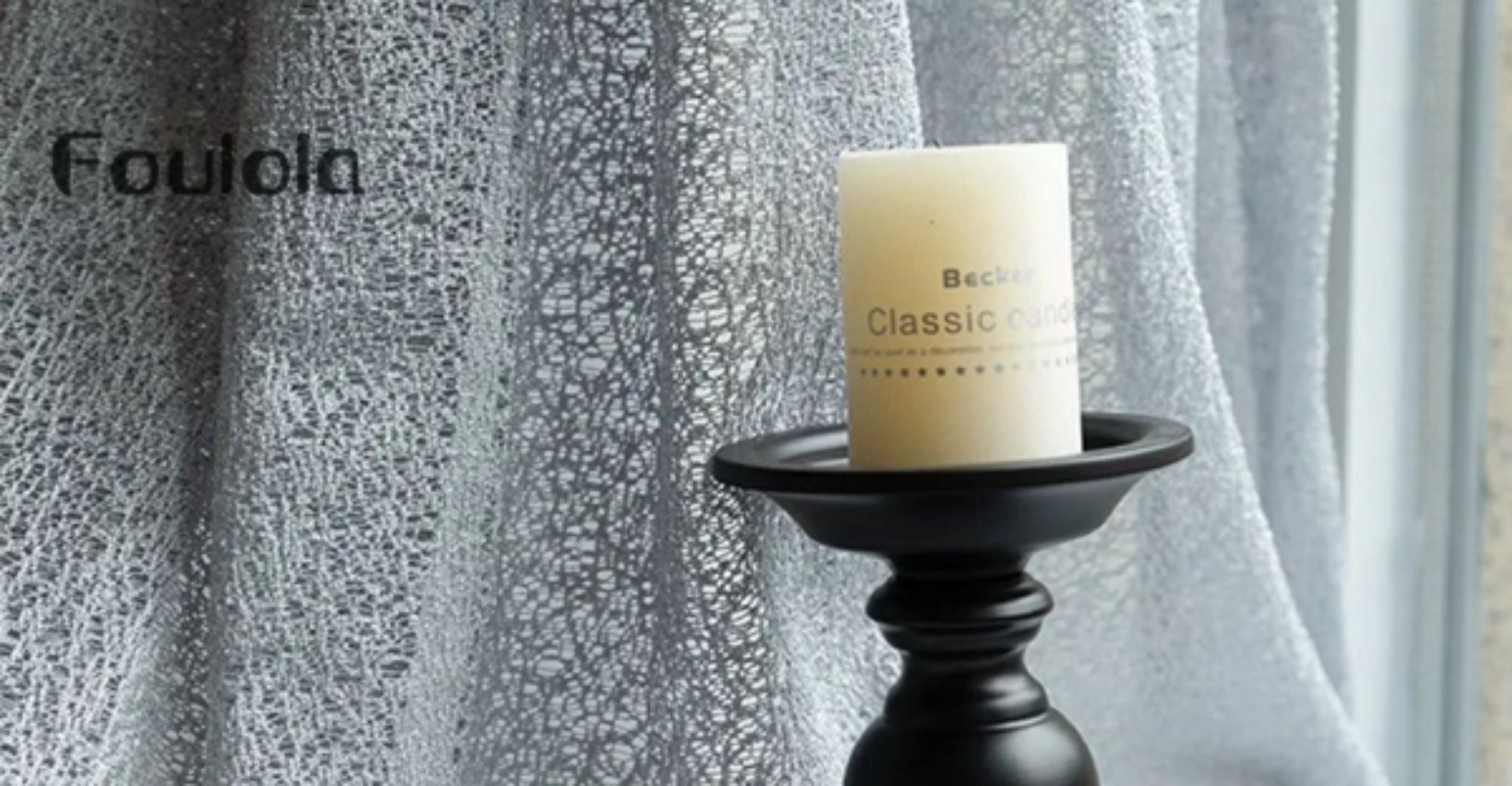 Foulola News: NC Series/ White BSDS# Sheer Curtain