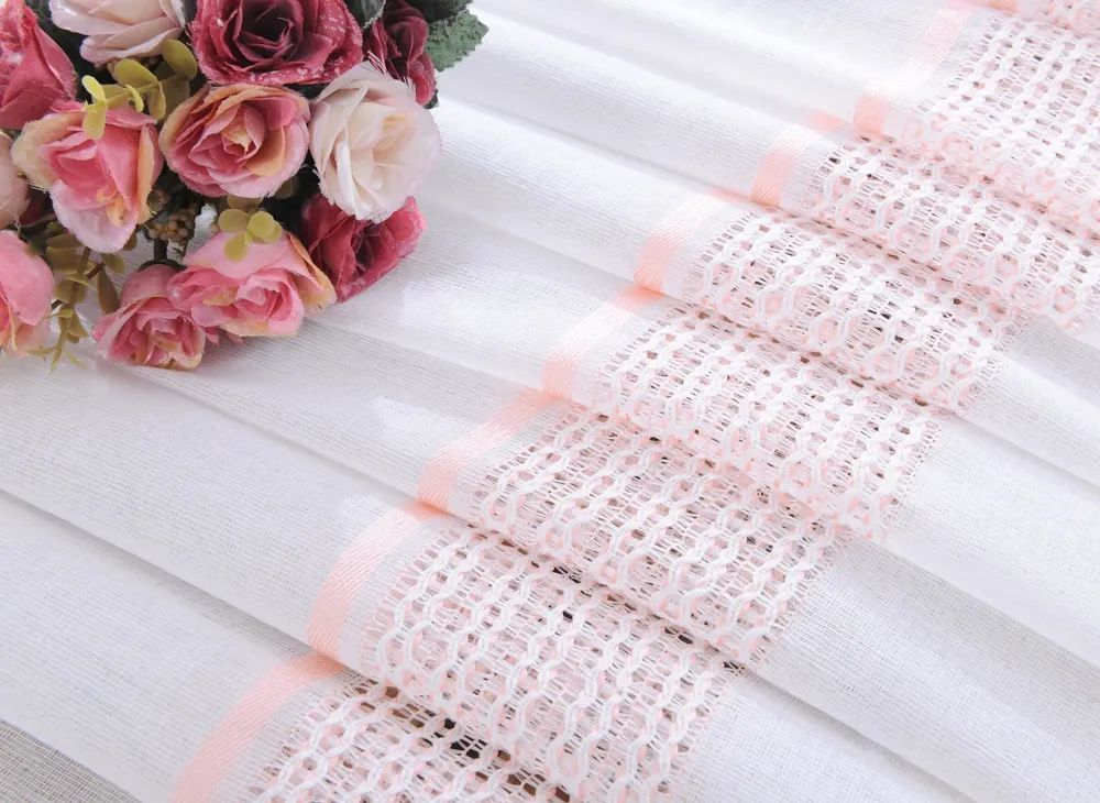50 Foulola News: 2029# Series Jacquard Stripe Style Linen Sheer supplier