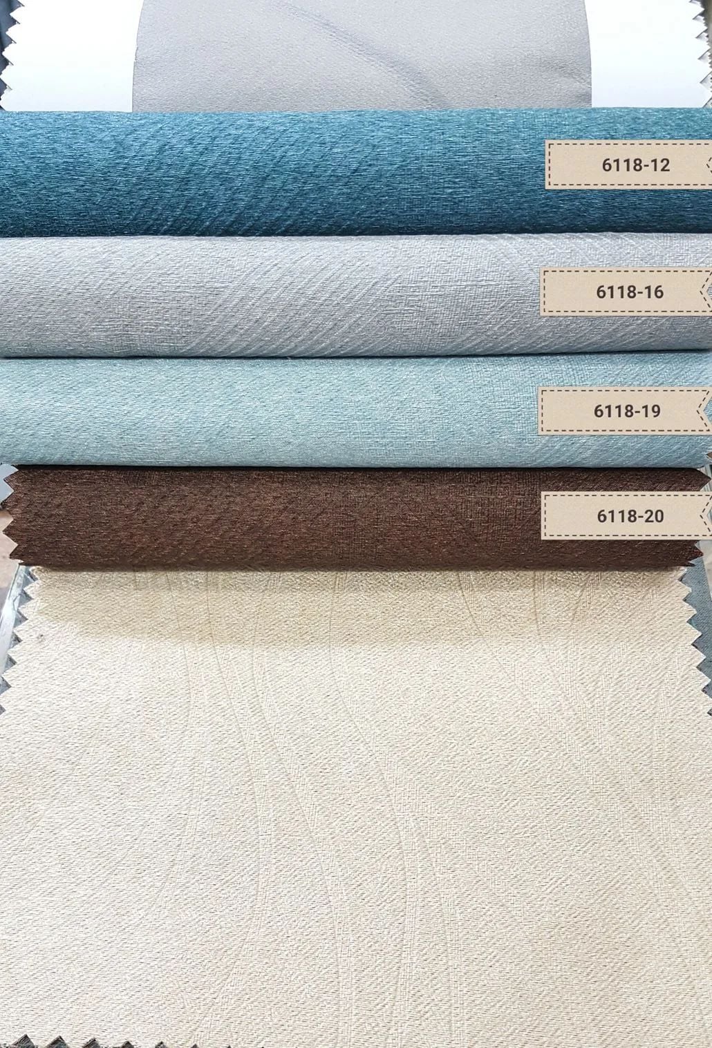 106 Foulola News: 2.8m DY/34# Series, Embossed Linen Style Blackout factory