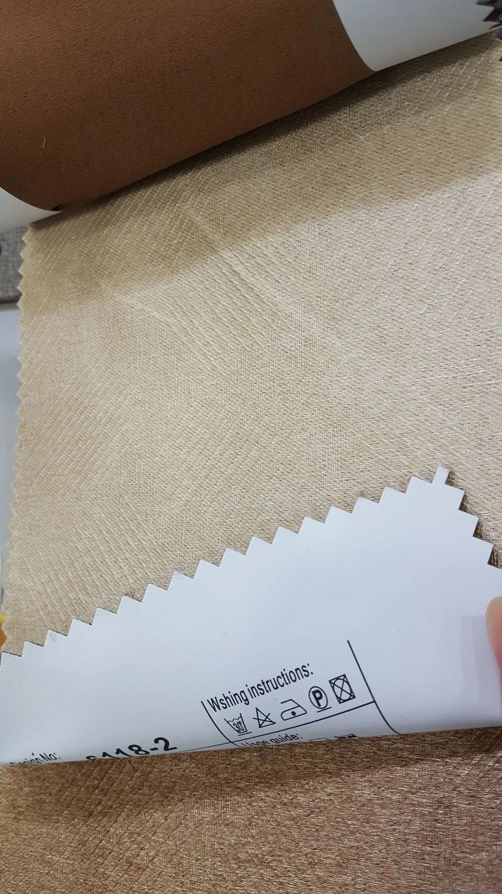 107 Foulola News: 2.8m DY/34# Series, Embossed Linen Style Blackout supplier