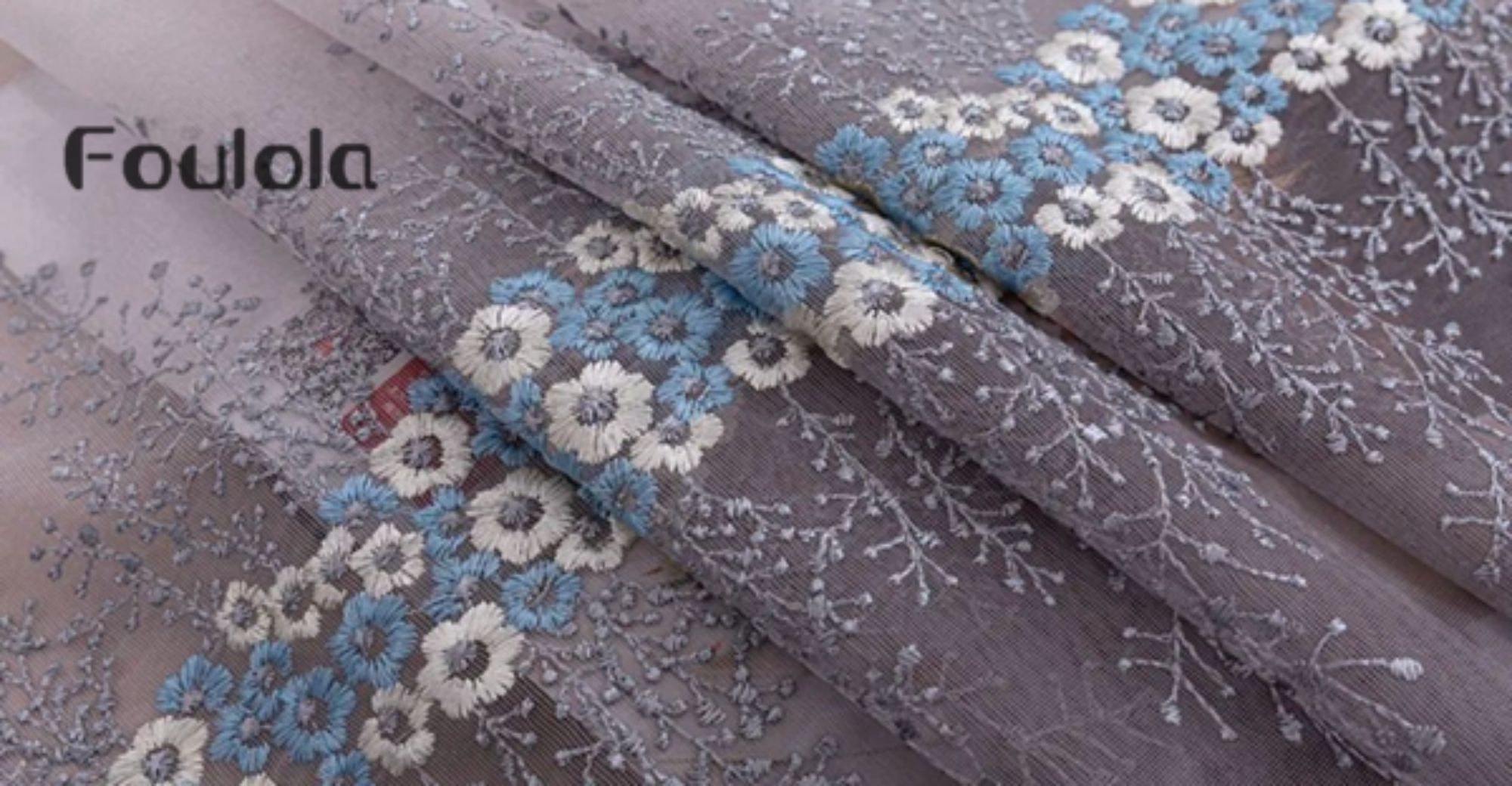 Foulola News: Embroidery Sheer Curtain :SCBL#/TED#/CX#