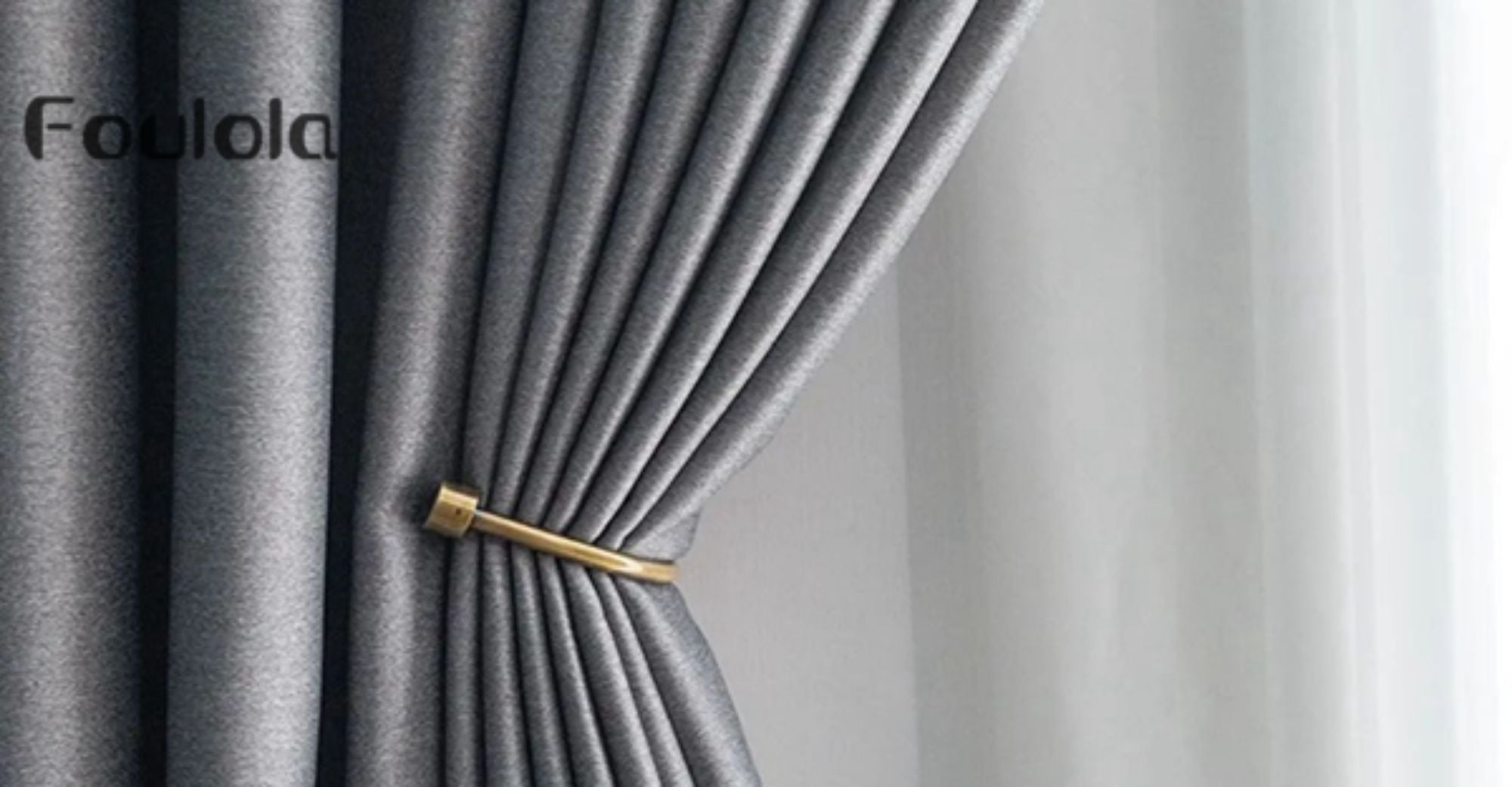 Foulola News: 2.8/3.2m SMDY# Series Two Sides Linen Style Blackout Curtain ,sound insulation,Physical Blackout 95%,