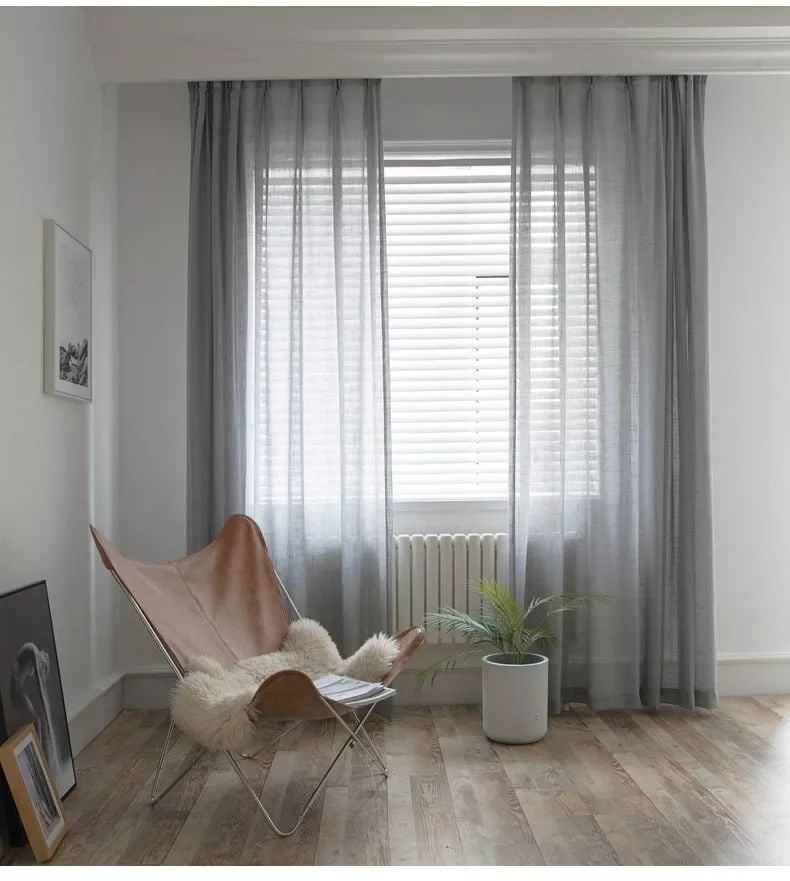 13 Foulola News: SZMS# Series, Cotton/ Polyester Sheer Curtain factory