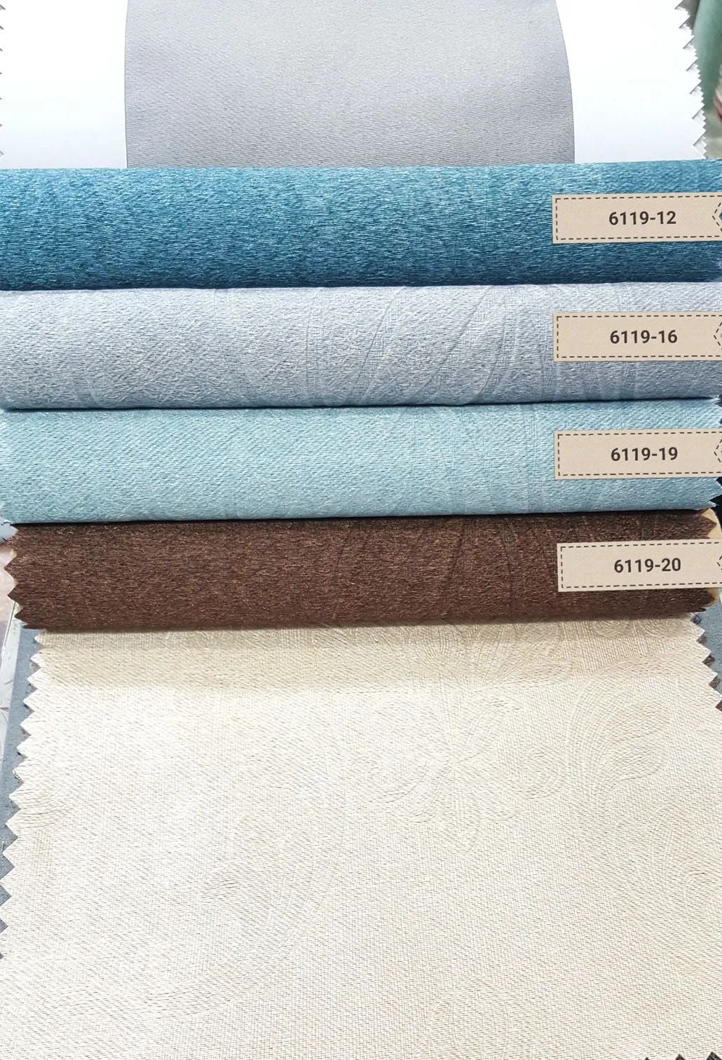 116 Foulola News: 2.8m DY/34# Series, Embossed Linen Style Blackout supplier