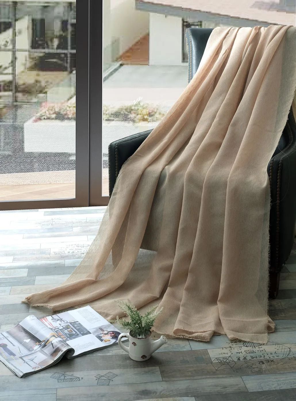 55 Foulola News: DLM Linen Sheer,6 colors, 3.0m Width manufacture