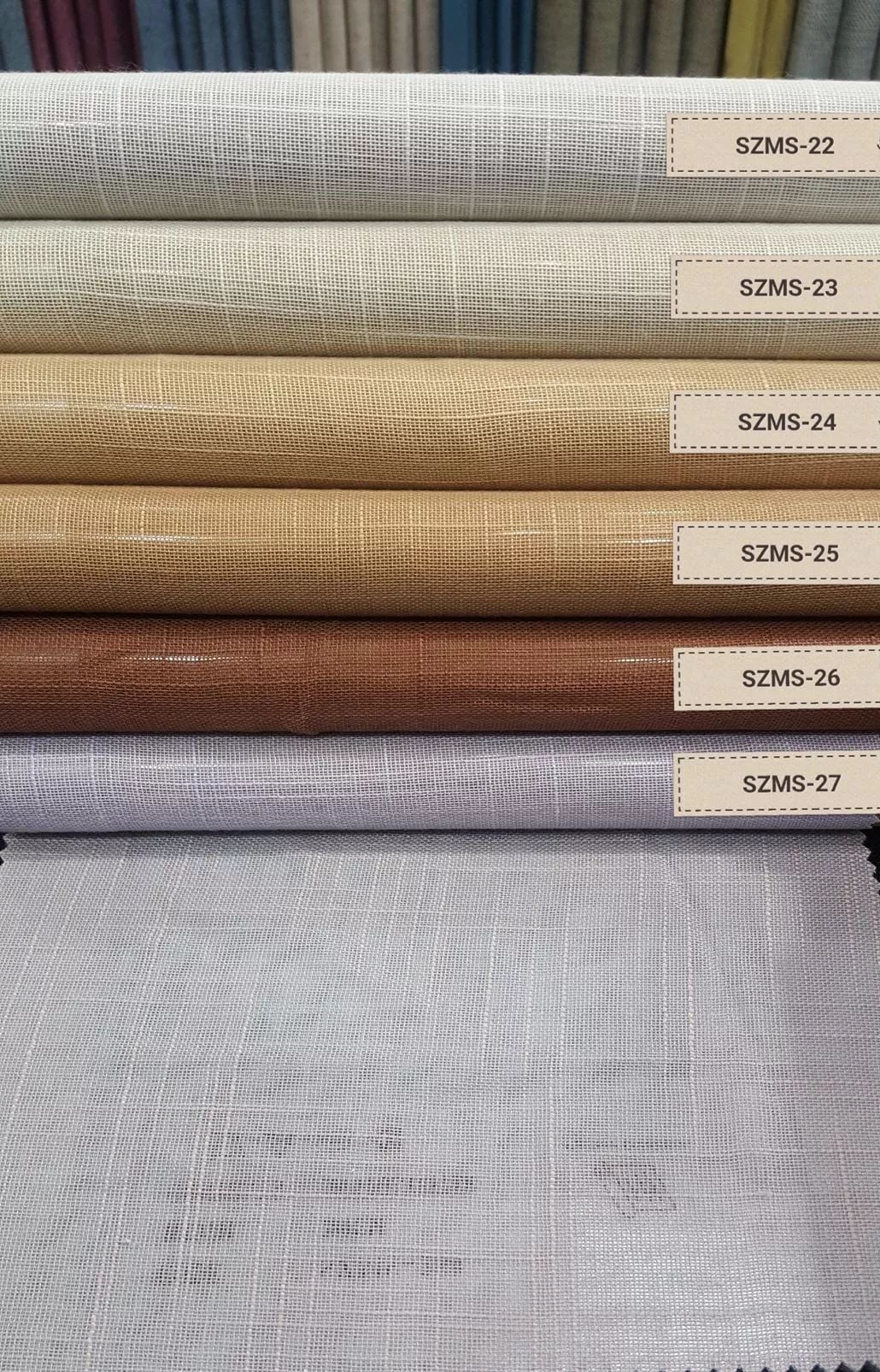23 Foulola News: SZMS# Series, Cotton/ Polyester Sheer Curtain supplier