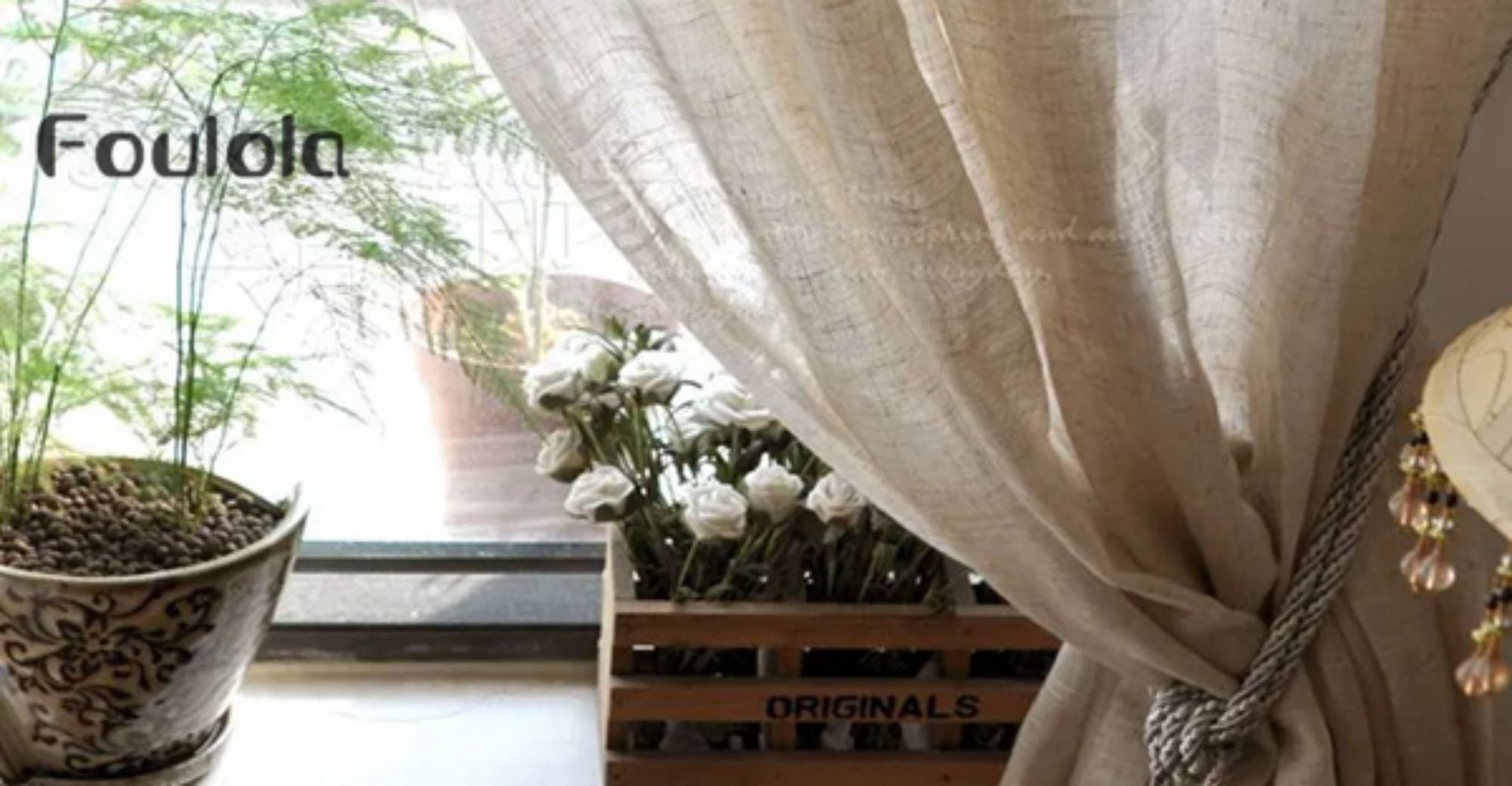 Foulola News: High Grade Simple Linen Sheer Curtain WF1 Series