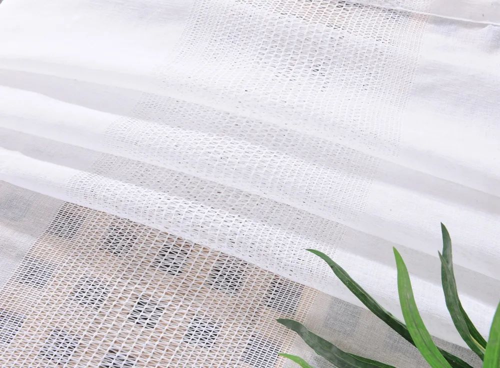 71 Foulola News: 2029# Series Jacquard Stripe Style Linen Sheer supplier