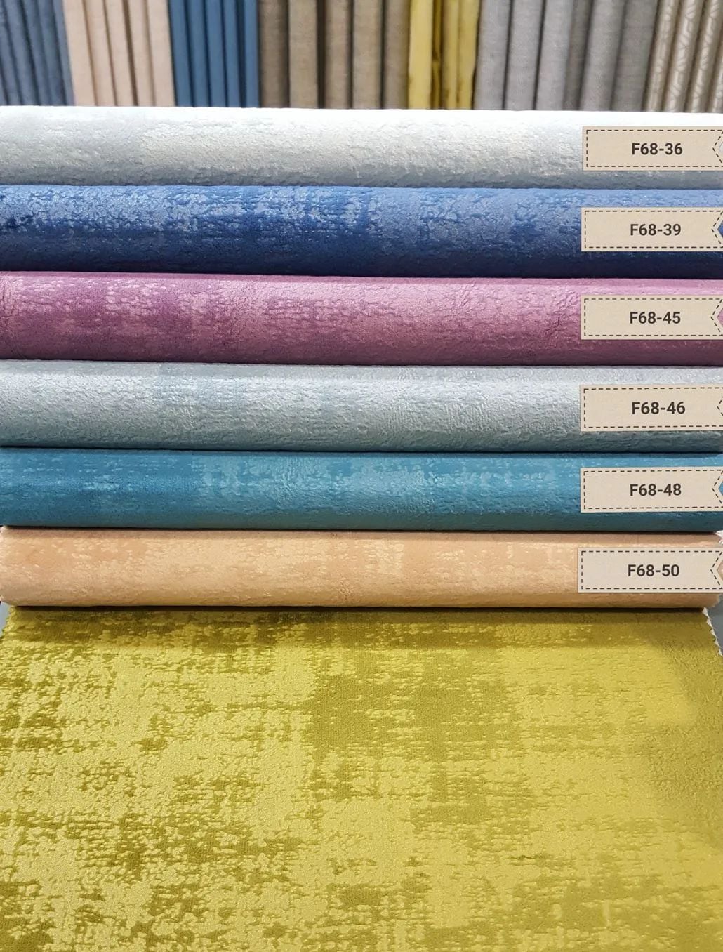 11 Foulola News:Velvet 68# Series, Dull(Matt) Face Sofa fabric factory