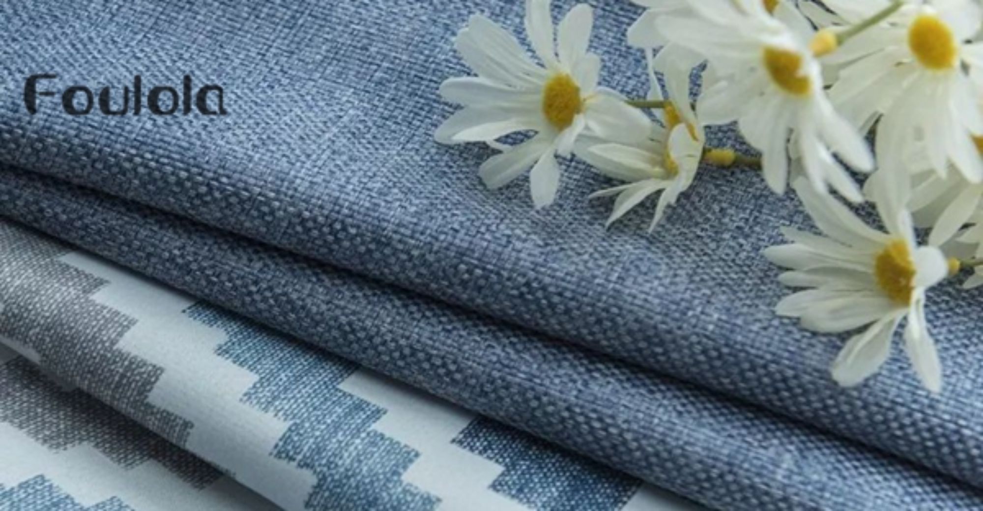 Two Sides Linen Fabric Print Designs Collection: 7682#