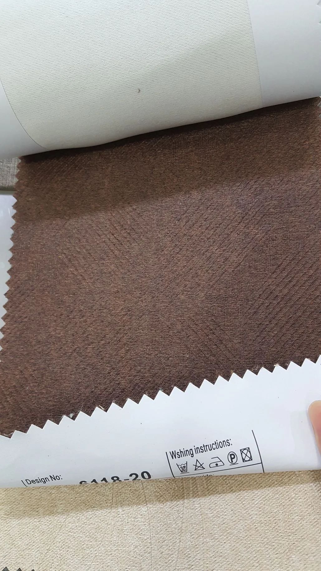 114 Foulola News: 2.8m DY/34# Series, Embossed Linen Style Blackout factory