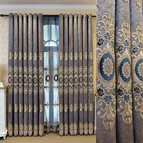 Luxury Embroidery Curtain Fabric