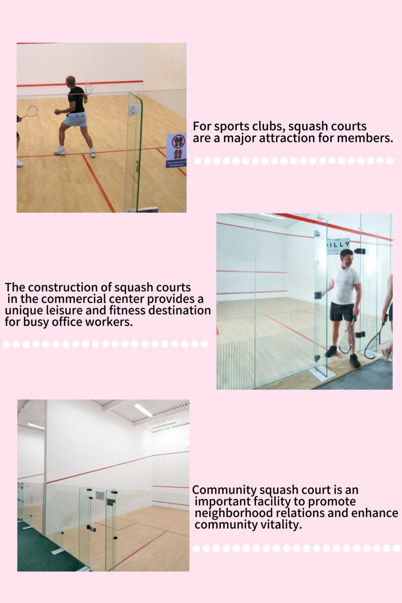 CE Certified MCG 2024 High Quality Sports-Grade Artificial Grass Squash Court Movable Full Glass Squash Court factory
