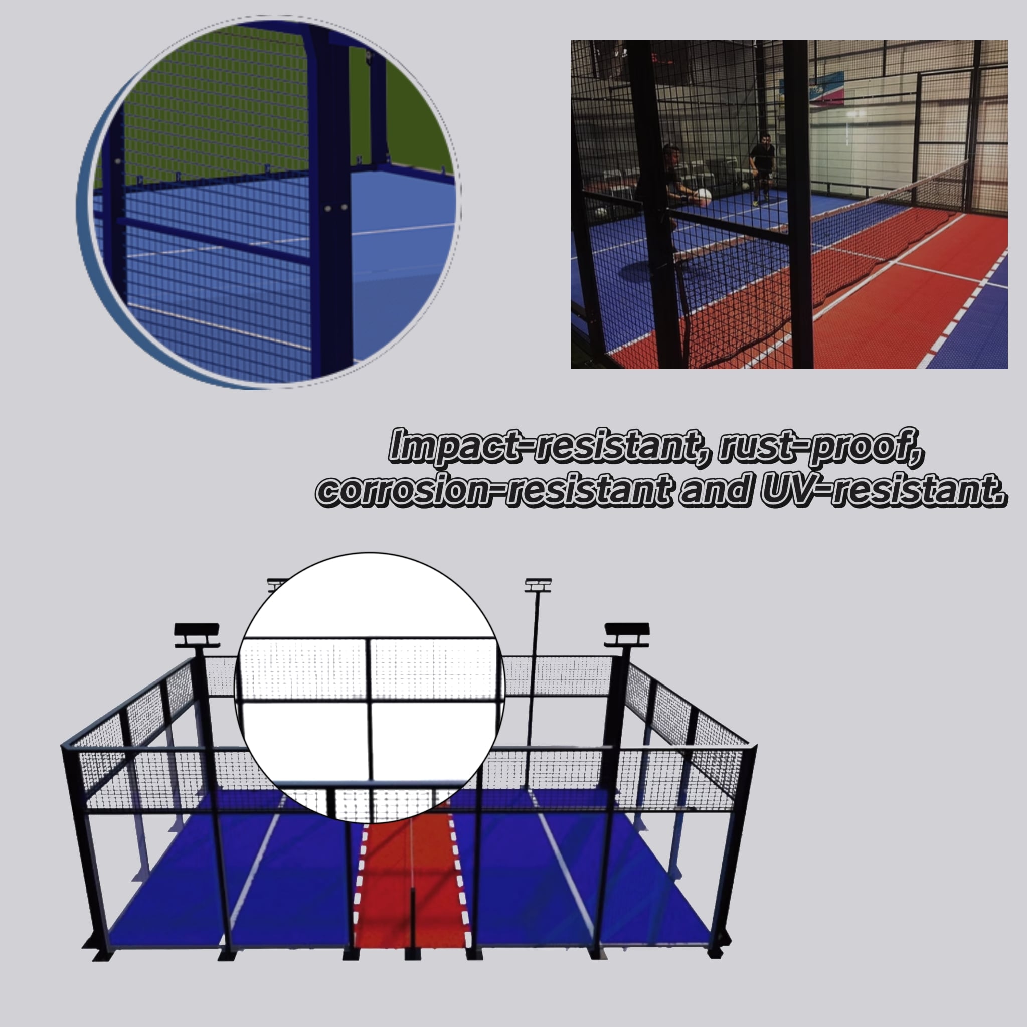 MCG Padbol Sports Court Equipment details