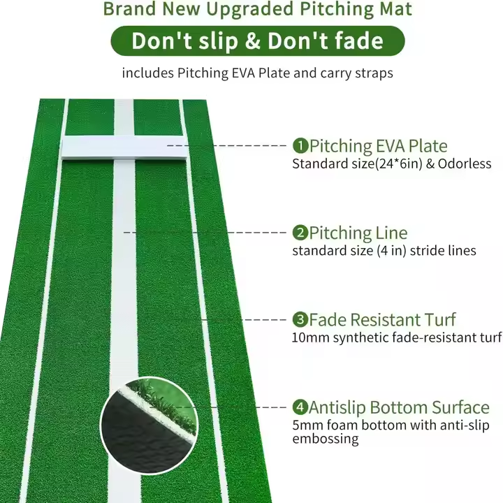 MCG Baseball Hitting Mat Hitting Practice Aids Essential Equipment for Enhancing Batsman's Technique manufacture