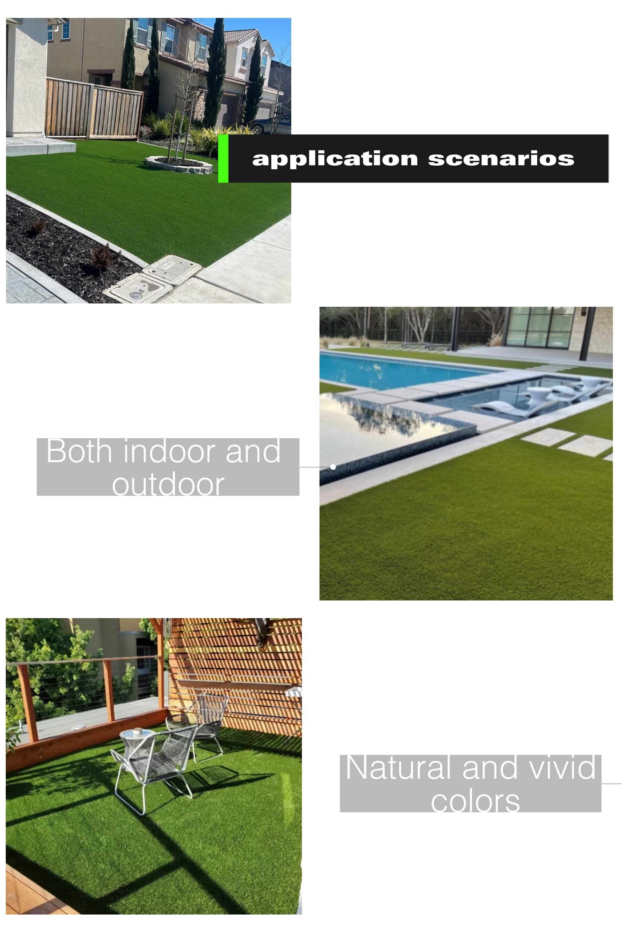 High Quality MCG Synthetic Lawn Suspended Artificial Plastic Turf Type of Grass Premium Synthetic Grass Type Artificial Plant details