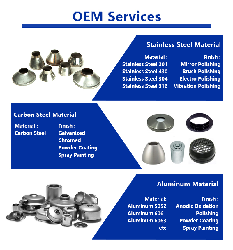 Custom Deep Draw Stamping Services for Chrome Steel Stainless Copper Brass Aluminium Parts China Sheet Metal Fabrication supplier
