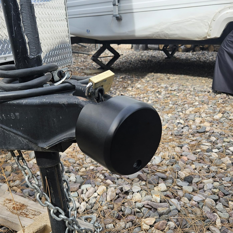 Durable Structural Steel Safety Tow Lock Heavy Duty Trailer Coupler RV Trailer Locks factory