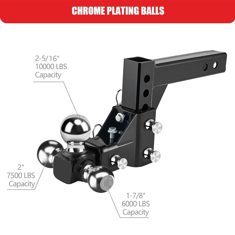 Adjustable Trailer Hitch Ball Mount Heavy Duty Truck Drop Hitch supplier