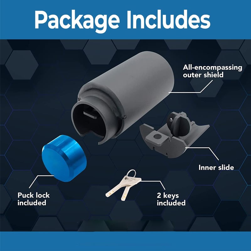 Heavy Duty Trailer Lock Trailer Coupling Lock Kit Fits 2.5-Inch Couplers Secures Safety Chains factory