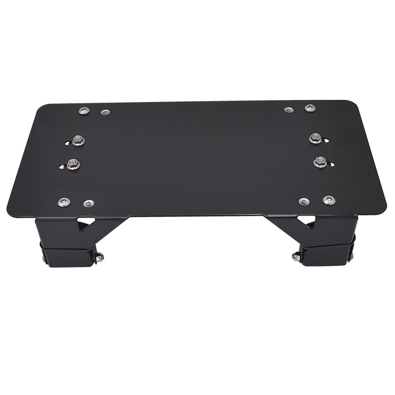 Black Steel 8 3/4 Inch Flip-Up Winch Roller Fairlead Mount Bracket License Plate Holder for Trailers & Accessories manufacture