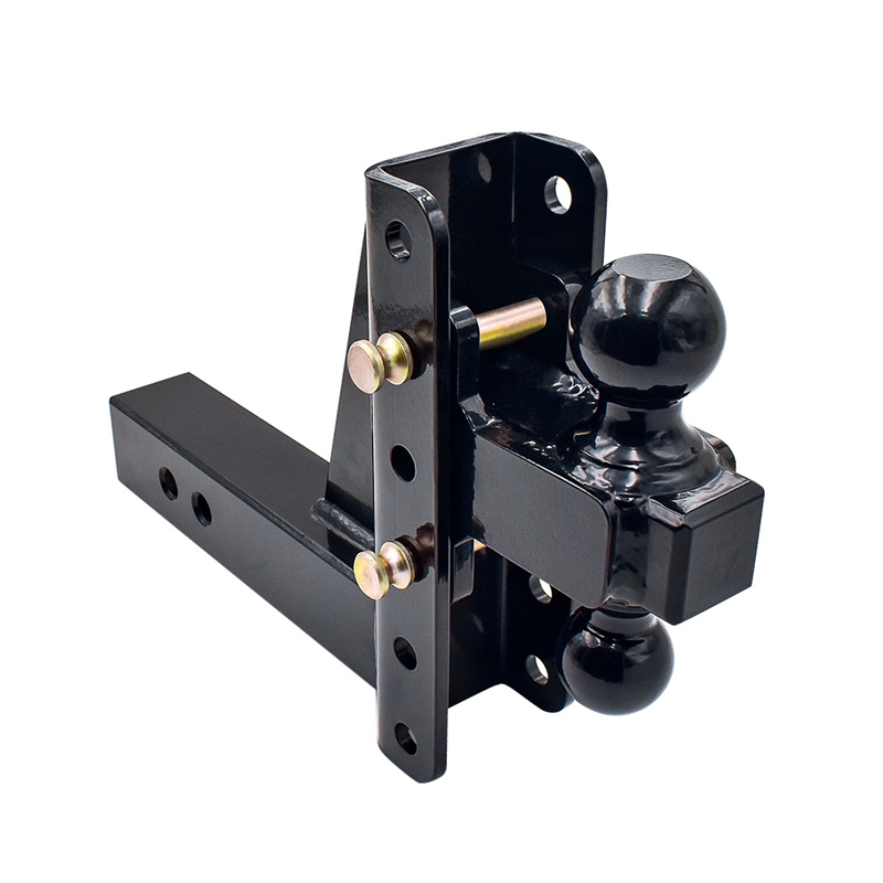 2-Ball Triple Ball Swivel Adjustable 6-Hole Drop Turn Trailer Tow Hitch Mount 2'' Receiver with Durable Parts & Accessories factory