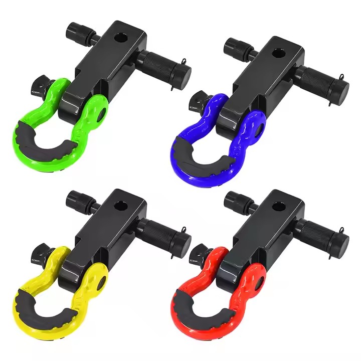 New Condition Powder Coated Offroad Emergency Tool Kit Shackle Hitch Receiver for Recovery Trailer Parts Accessories factory